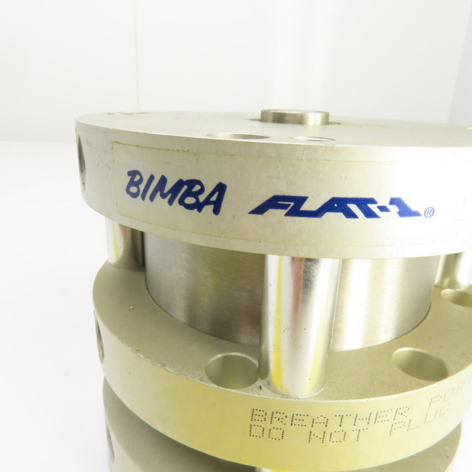 Bimba F02-1251 Flat-1 Stainless 2 Stage Pneumatic Cylinder 1" Stroke 4" Bore