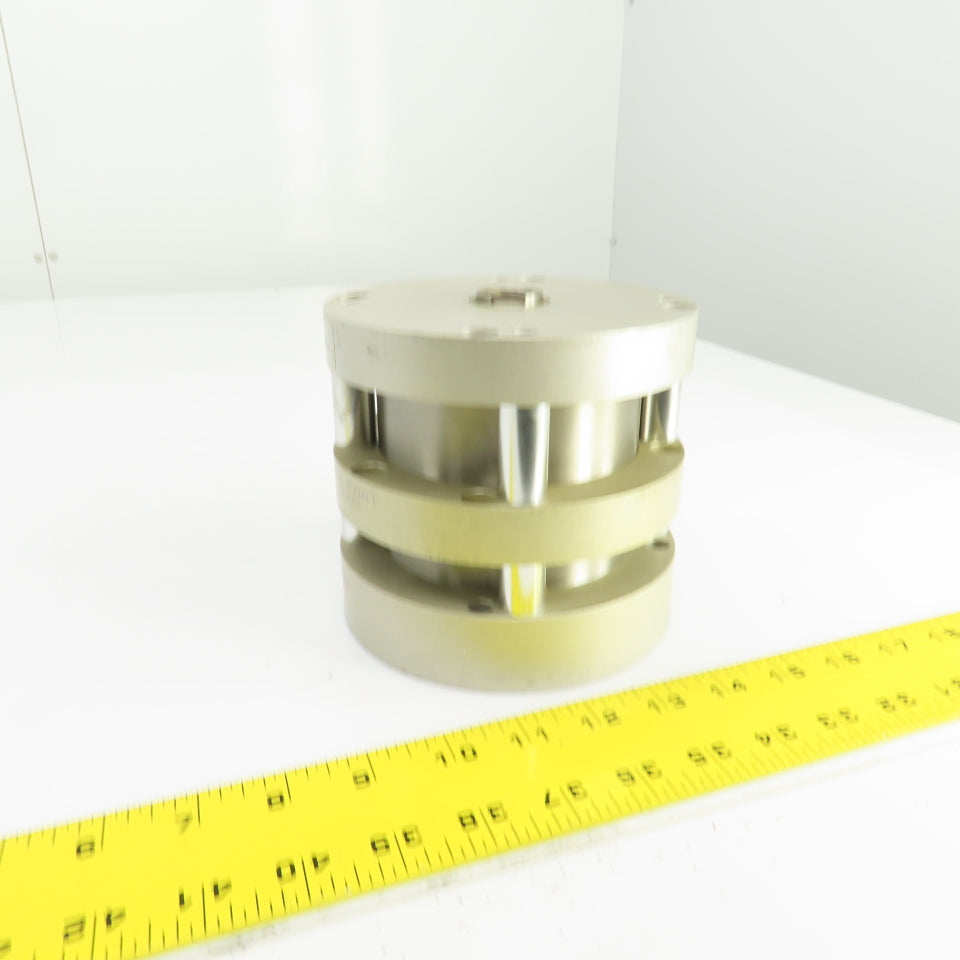 Bimba F02-1251 Flat-1 Stainless 2 Stage Pneumatic Cylinder 1" Stroke 4" Bore