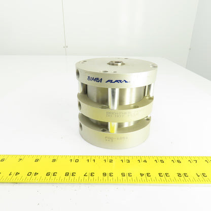 Bimba F02-1251 Flat-1 Stainless 2 Stage Pneumatic Cylinder 1" Stroke 4" Bore