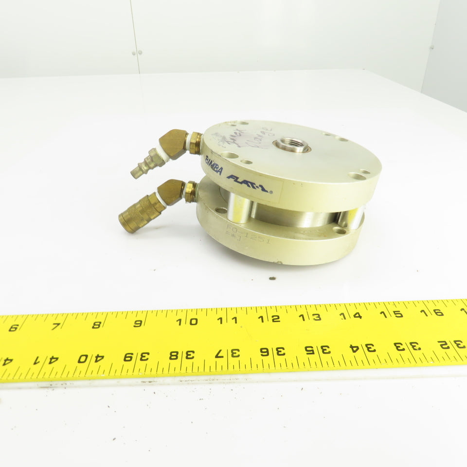 Bimba F0-1251 Flat-1 Stainless Pneumatic Cylinder 1" Stroke 4" Bore