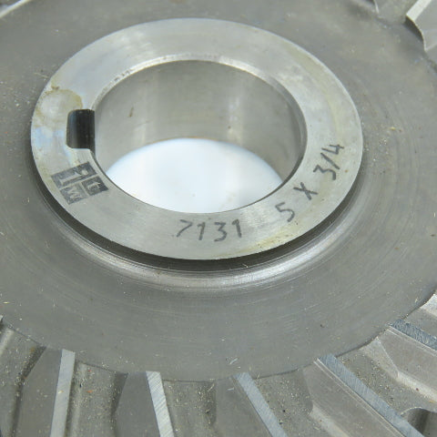 ITW 4-7/8" x 3/4" Side Milling Cutter Straight 24 Tooth 1-1/4" Arbor Lot of 2