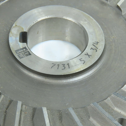 ITW 4-7/8" x 3/4" Side Milling Cutter Straight 24 Tooth 1-1/4" Arbor Lot of 2