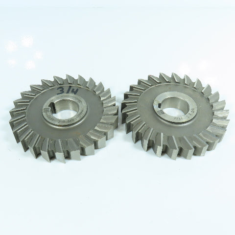 ITW 4-7/8" x 3/4" Side Milling Cutter Straight 24 Tooth 1-1/4" Arbor Lot of 2