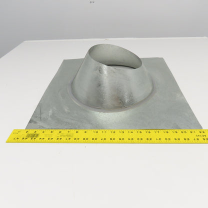 RFI RF-58-6-LS Galvanized Roof Flashing 0/12 - 6/12 Pitch 5" x 8" Direct Vent