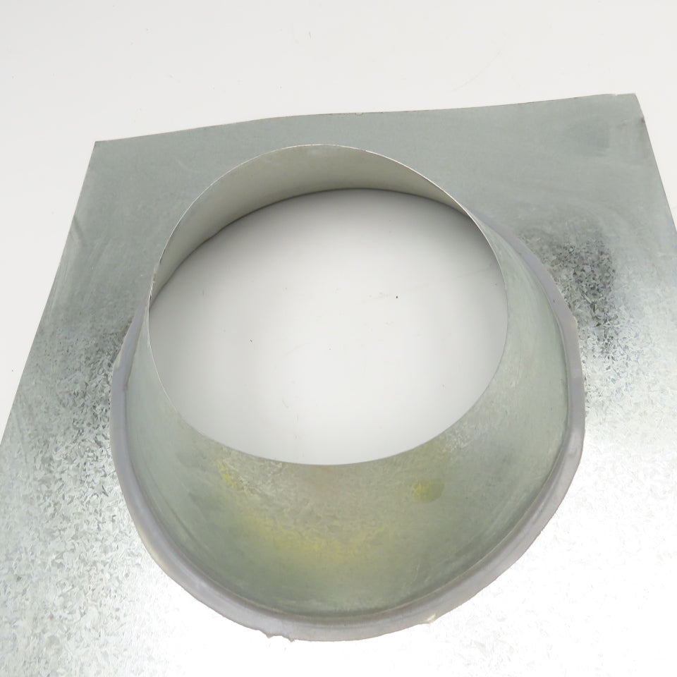 RFI RF-58-6-LS Galvanized Roof Flashing 0/12 - 6/12 Pitch 5" x 8" Direct Vent