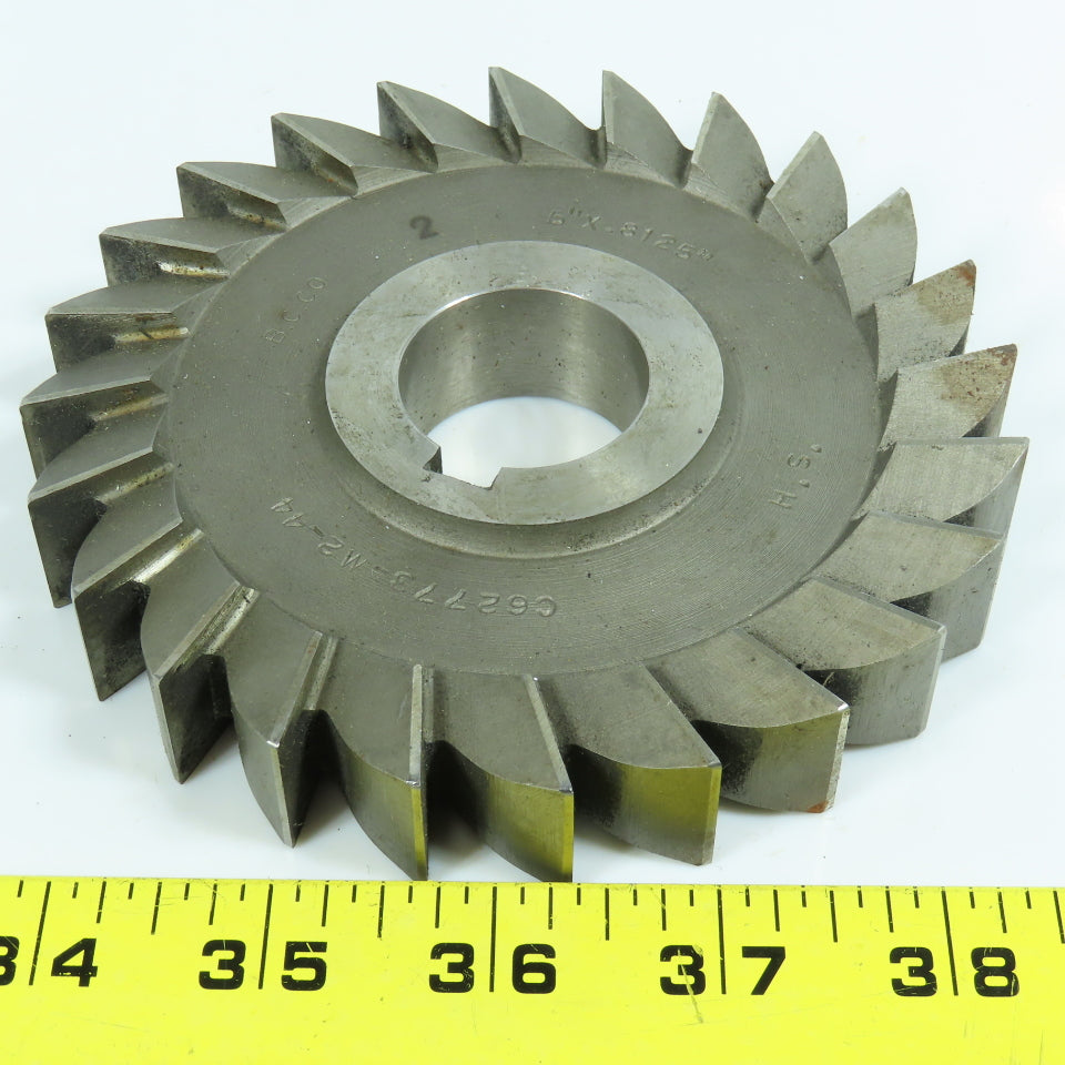 5" x .8125" Side Milling Cutter Straight 24 Tooth 1-1/4" Arbor