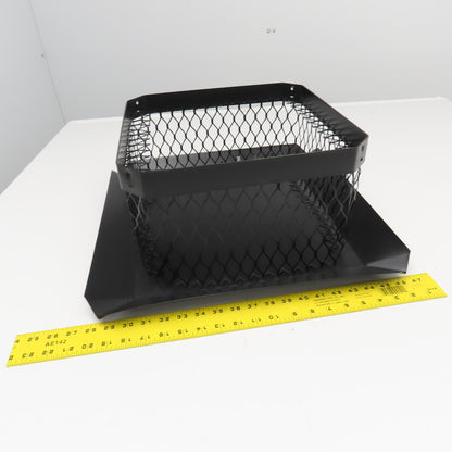 Shelter SC1313 Black Powder Coat Finish Square Screened Chimney Cover 13" x 13"
