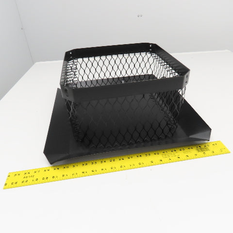 Shelter SC1313 Black Powder Coat Finish Square Screened Chimney Cover 13" x 13"