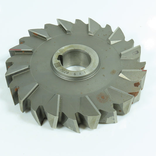 ITW 5-15/16" x 1" Side Milling Cutter Staggered 24 Tooth 1-1/4" Arbor