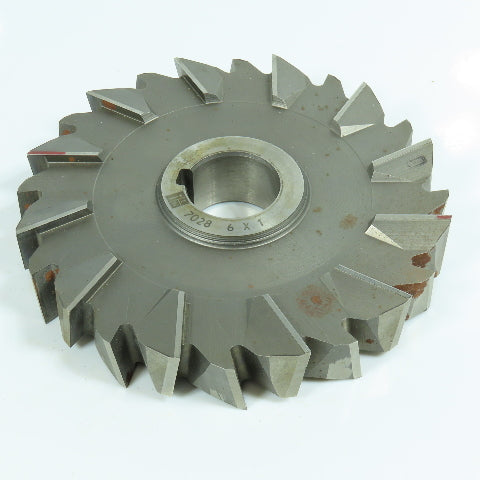 ITW 5-15/16" x 1" Side Milling Cutter Staggered 24 Tooth 1-1/4" Arbor