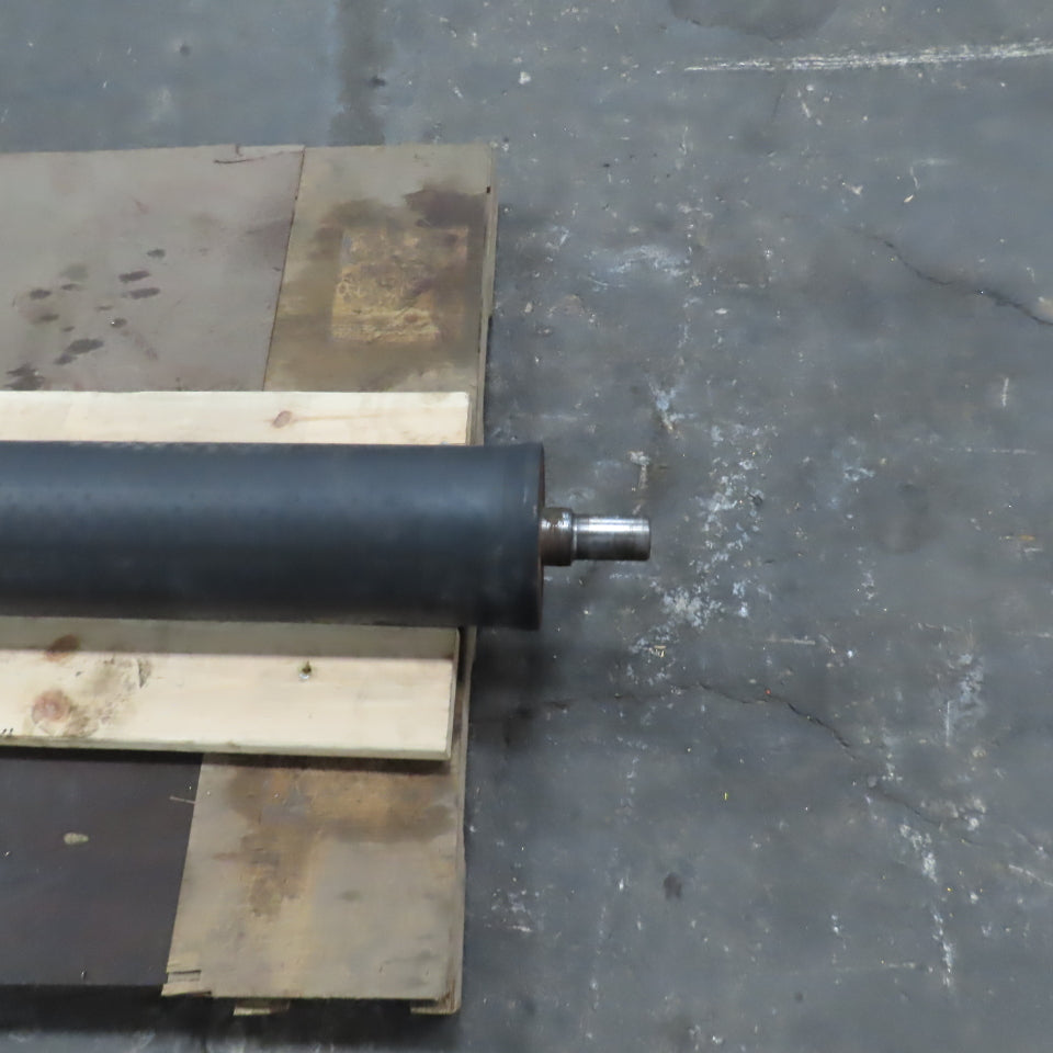 55" W x 7-1/2" OD Heavy Duty Rubber Clad Sander Roller 66-1/2" OAW 1.935" Shaft