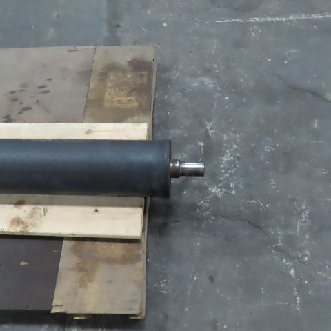 55" W x 7-1/2" OD Heavy Duty Rubber Clad Sander Roller 66-1/2" OAW 1.935" Shaft