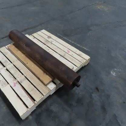 53" W x 7-3/4" OD Heavy Duty Steel Sander Roller 57-1/2" OAW 1-3/4" Shaft