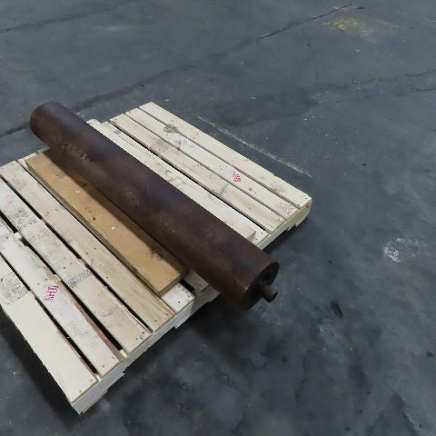 53" W x 7-3/4" OD Heavy Duty Steel Sander Roller 57-1/2" OAW 1-3/4" Shaft