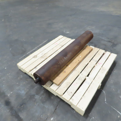 53" W x 7-3/4" OD Heavy Duty Steel Sander Roller 57-1/2" OAW 1-3/4" Shaft