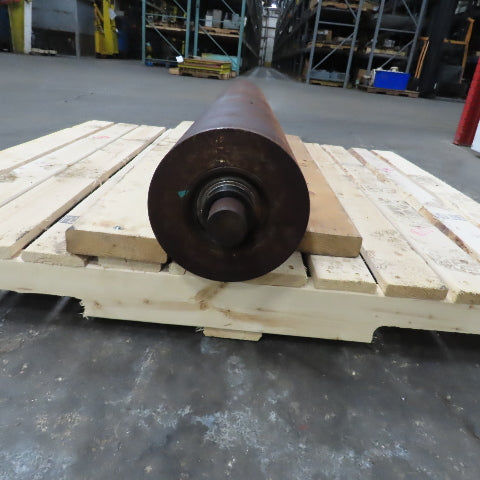 53" W x 7-3/4" OD Heavy Duty Steel Sander Roller 57-1/2" OAW 1-3/4" Shaft