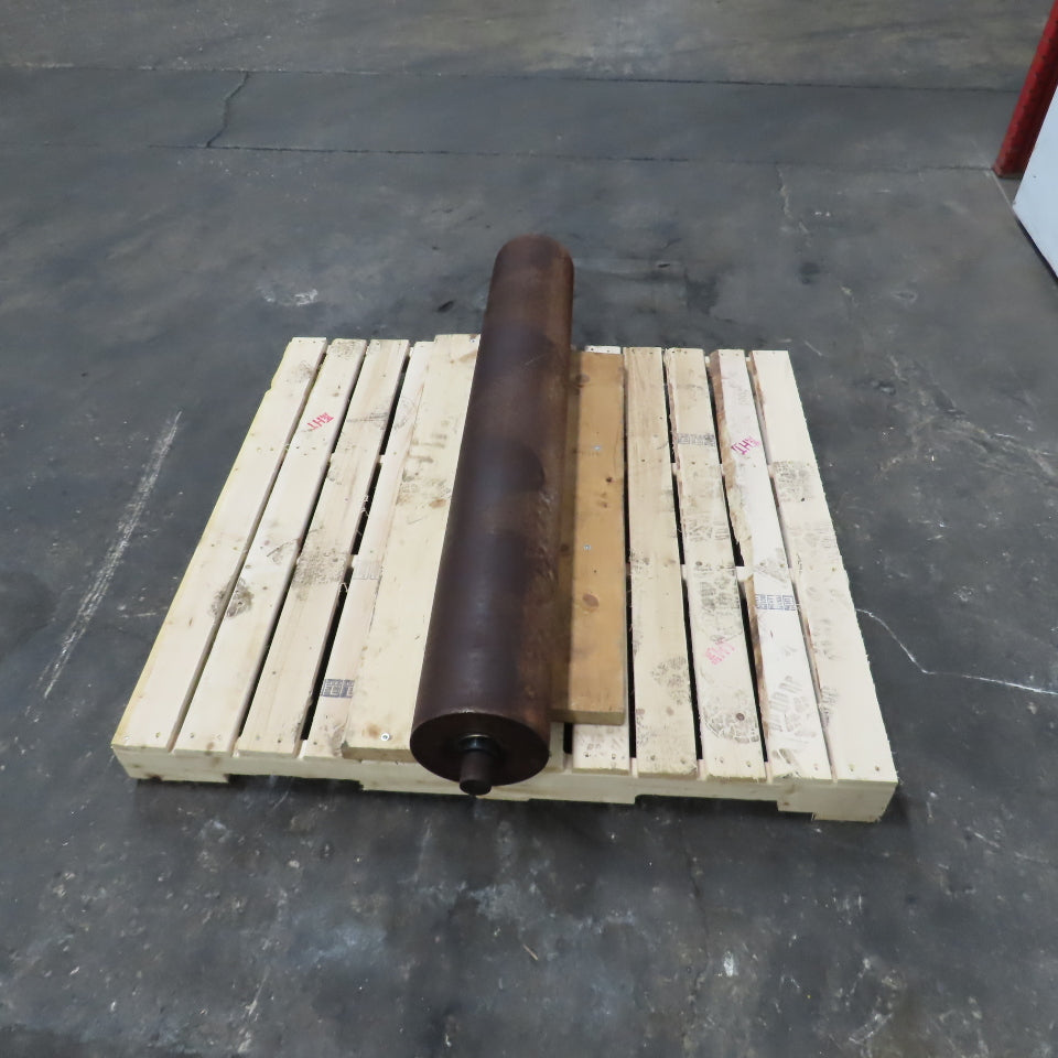 53" W x 7-3/4" OD Heavy Duty Steel Sander Roller 57-1/2" OAW 1-3/4" Shaft