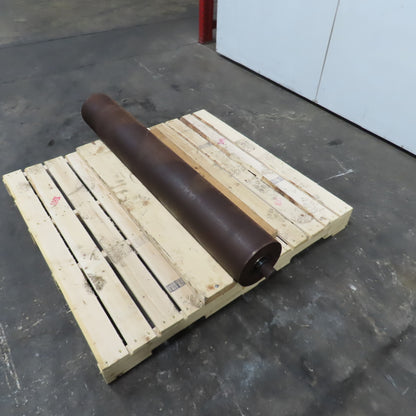 53" W x 7-3/4" OD Heavy Duty Steel Sander Roller 57-1/2" OAW 1-3/4" Shaft