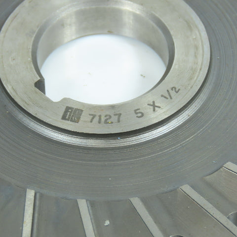 ITW 5" x 1/2" Side Milling Cutter Staggered 24 Tooth 1-1/4" Arbor
