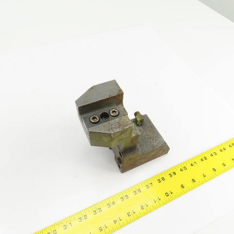 Double Bar Coolant Fed CNC Lathe Turret Tool Holder 22mm Shank 105mm x 70mm Base