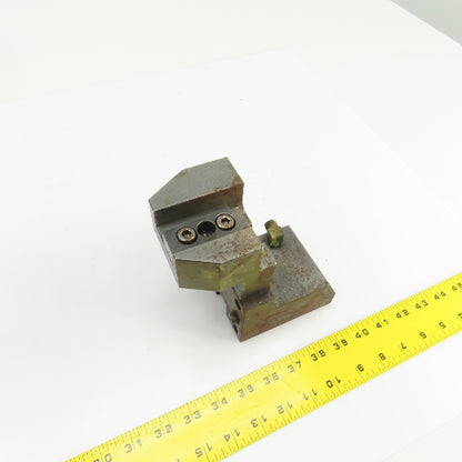 Double Bar Coolant Fed CNC Lathe Turret Tool Holder 22mm Shank 105mm x 70mm Base