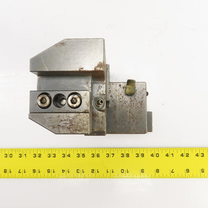 Double Bar Coolant Fed CNC Lathe Turret Tool Holder 22mm Shank 105mm x 70mm Base