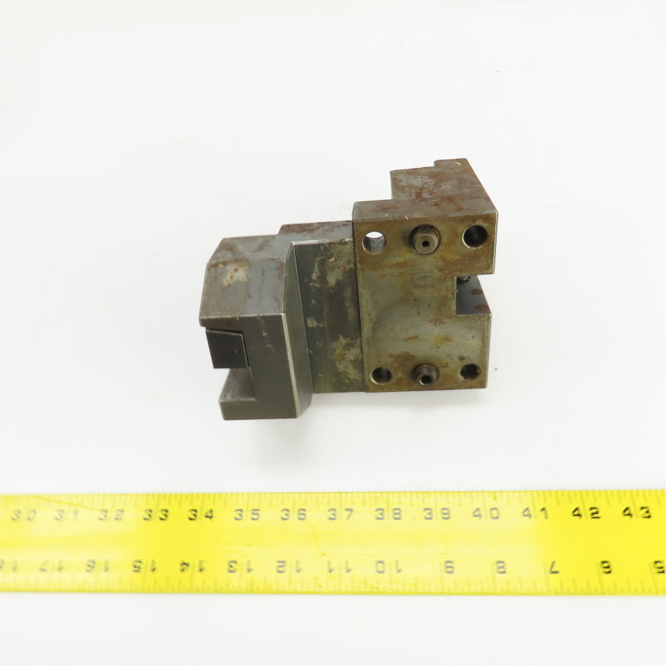 Double Bar Coolant Fed CNC Lathe Turret Tool Holder 22mm Shank 105mm x 70mm Base