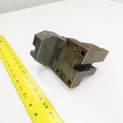 Double Bar Coolant Fed CNC Lathe Turret Tool Holder 22mm Shank 105mm x 70mm Base
