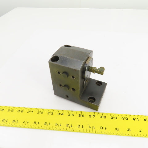 Bolt Down Coolant Fed Lathe Turret Round Tool Holder 1.25" Shank 125mmx82mm Base