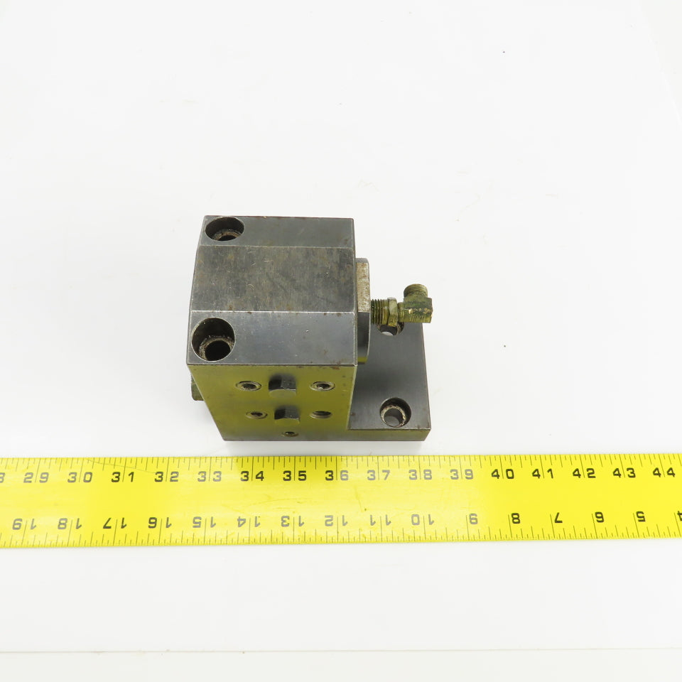 Bolt Down Coolant Fed Lathe Turret Round Tool Holder 1.25" Shank 125mmx82mm Base