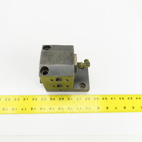 Bolt Down Coolant Fed Lathe Turret Round Tool Holder 1.25" Shank 125mmx82mm Base