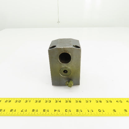 Bolt Down Coolant Fed Lathe Turret Round Tool Holder 1.25" Shank 125mmx82mm Base
