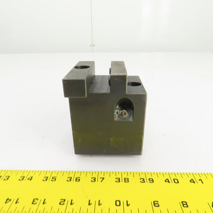 Bolt Down Coolant Fed Lathe Turret Round Tool Holder 22mm Shank 145mm x82mm Base