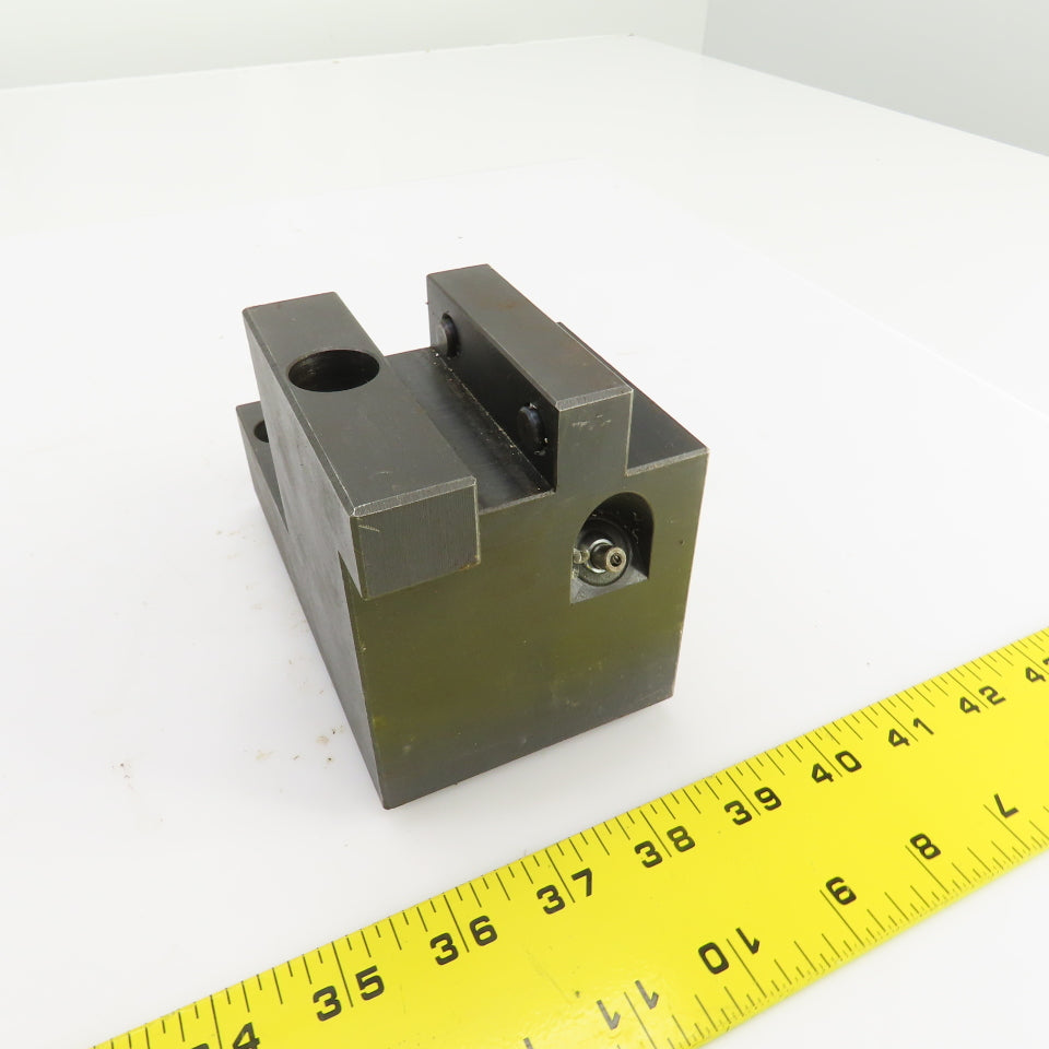 Bolt Down Coolant Fed Lathe Turret Round Tool Holder 22mm Shank 145mm x82mm Base
