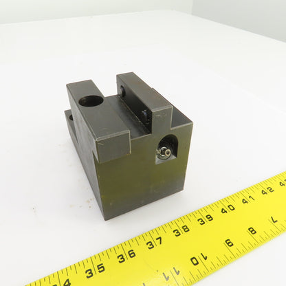 Bolt Down Coolant Fed Lathe Turret Round Tool Holder 22mm Shank 145mm x82mm Base
