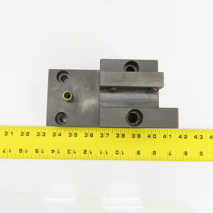 Bolt Down Coolant Fed Lathe Turret Round Tool Holder 22mm Shank 145mm x82mm Base