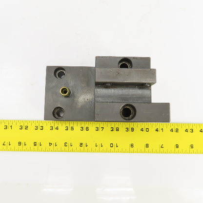 Bolt Down Coolant Fed Lathe Turret Round Tool Holder 22mm Shank 145mm x82mm Base