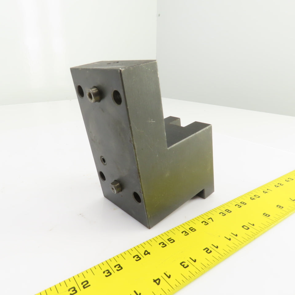 Bolt Down Coolant Fed Lathe Turret Round Tool Holder 22mm Shank 145mm x82mm Base