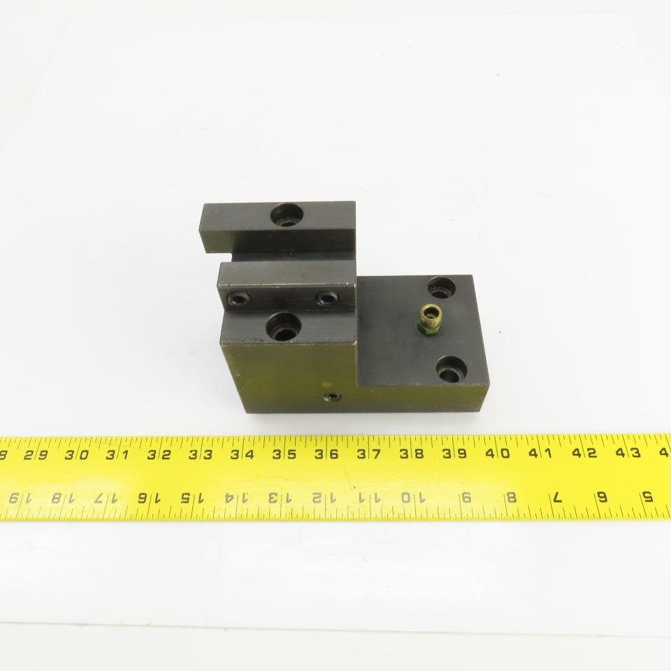 Bolt Down Coolant Fed Lathe Turret Round Tool Holder 22mm Shank 145mm x82mm Base