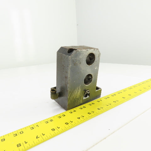 Double Bar Coolant Fed CNC Lathe Turret Tool Holder 1" Shank 105mm x 70mm Base