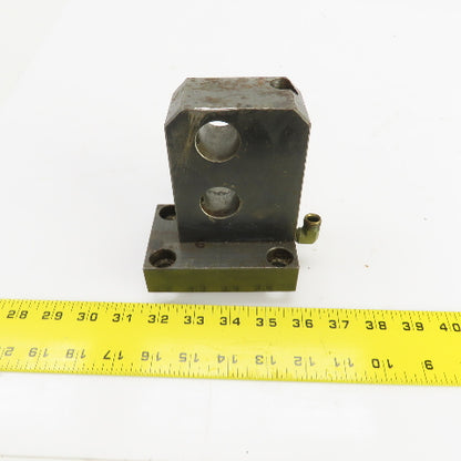 Double Bar Coolant Fed CNC Lathe Turret Tool Holder 1" Shank 105mm x 70mm Base