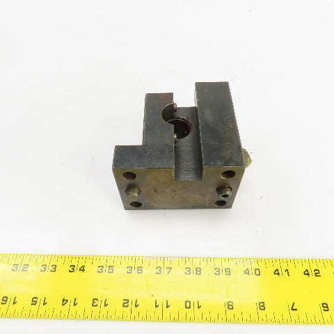 Bolt Down Coolant Fed CNC Lathe Turret Tool Holder 22mm/1" Shank 105mmx71mm Base