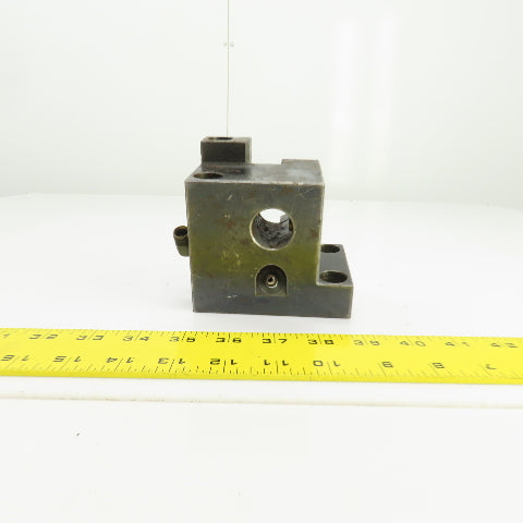 Bolt Down Coolant Fed CNC Lathe Turret Tool Holder 22mm/1" Shank 105mmx71mm Base