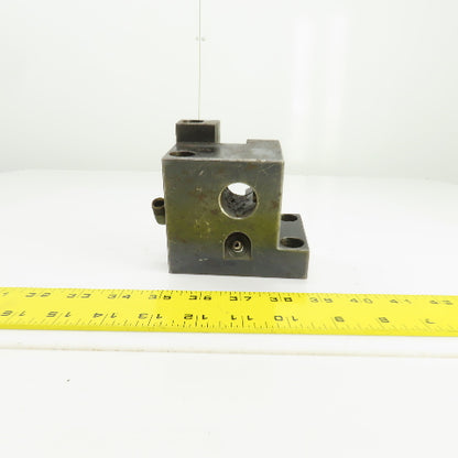 Bolt Down Coolant Fed CNC Lathe Turret Tool Holder 22mm/1" Shank 105mmx71mm Base