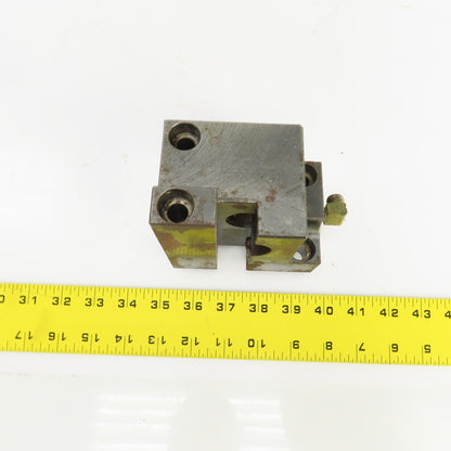 Bolt Down Coolant Fed CNC Lathe Turret Tool Holder 22mm/1" Shank 105mmx71mm Base