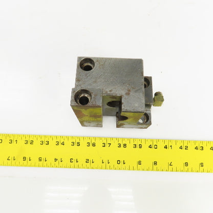 Bolt Down Coolant Fed CNC Lathe Turret Tool Holder 22mm/1" Shank 105mmx71mm Base