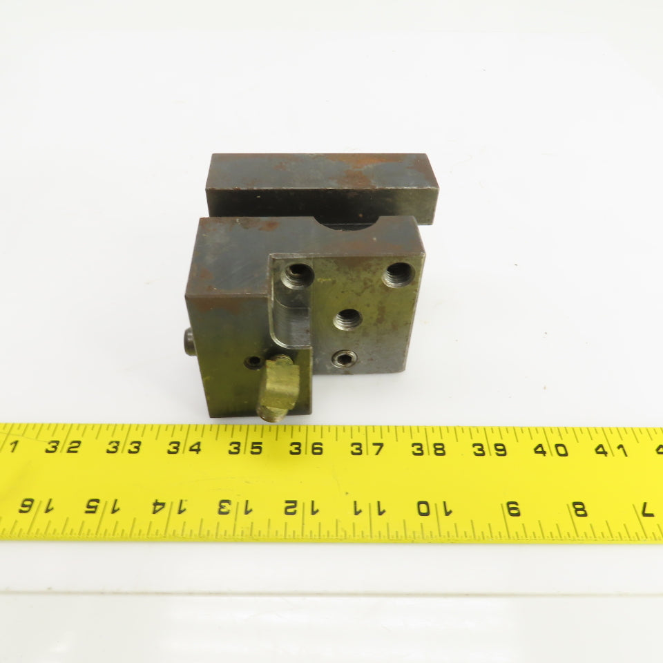 Bolt Down Coolant Fed CNC Lathe Turret Tool Holder 22mm/1" Shank 105mmx71mm Base