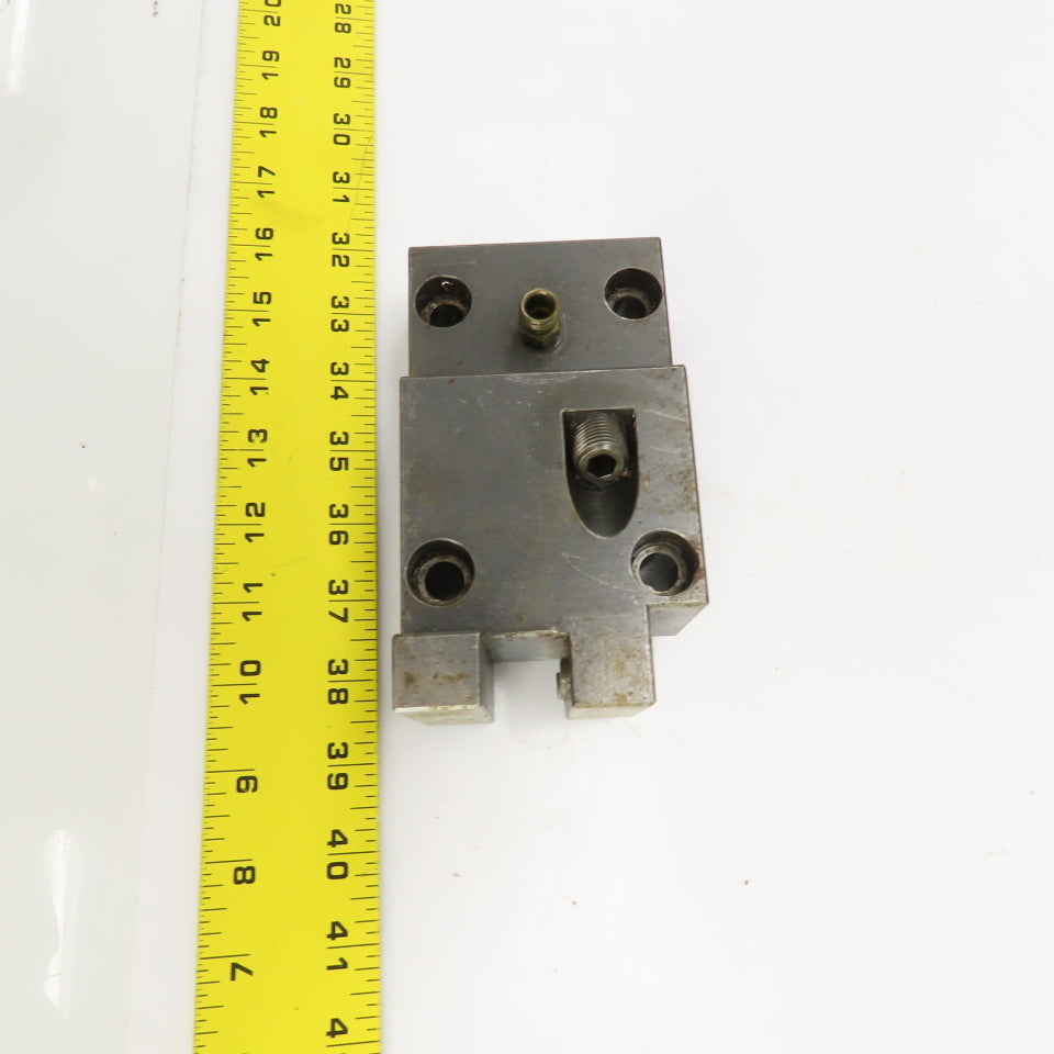 Bolt Down Coolant Fed CNC Lathe Turret Tool Holder 22mm Shank 125mm x 82mm Base