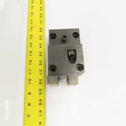 Bolt Down Coolant Fed CNC Lathe Turret Tool Holder 22mm Shank 125mm x 82mm Base