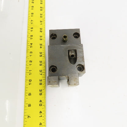Bolt Down Coolant Fed CNC Lathe Turret Tool Holder 22mm Shank 125mm x 82mm Base